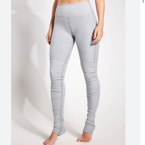 ALO Yoga Goddess High Rise Grey Leggings Size Small - Picture 1 of 6